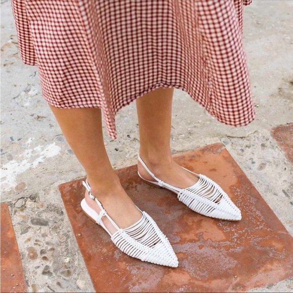 Jeffrey Campbell White Leather Myron Pointed toe flats - Picture 3 of 10